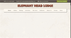Desktop Screenshot of elephantheadlodge.com